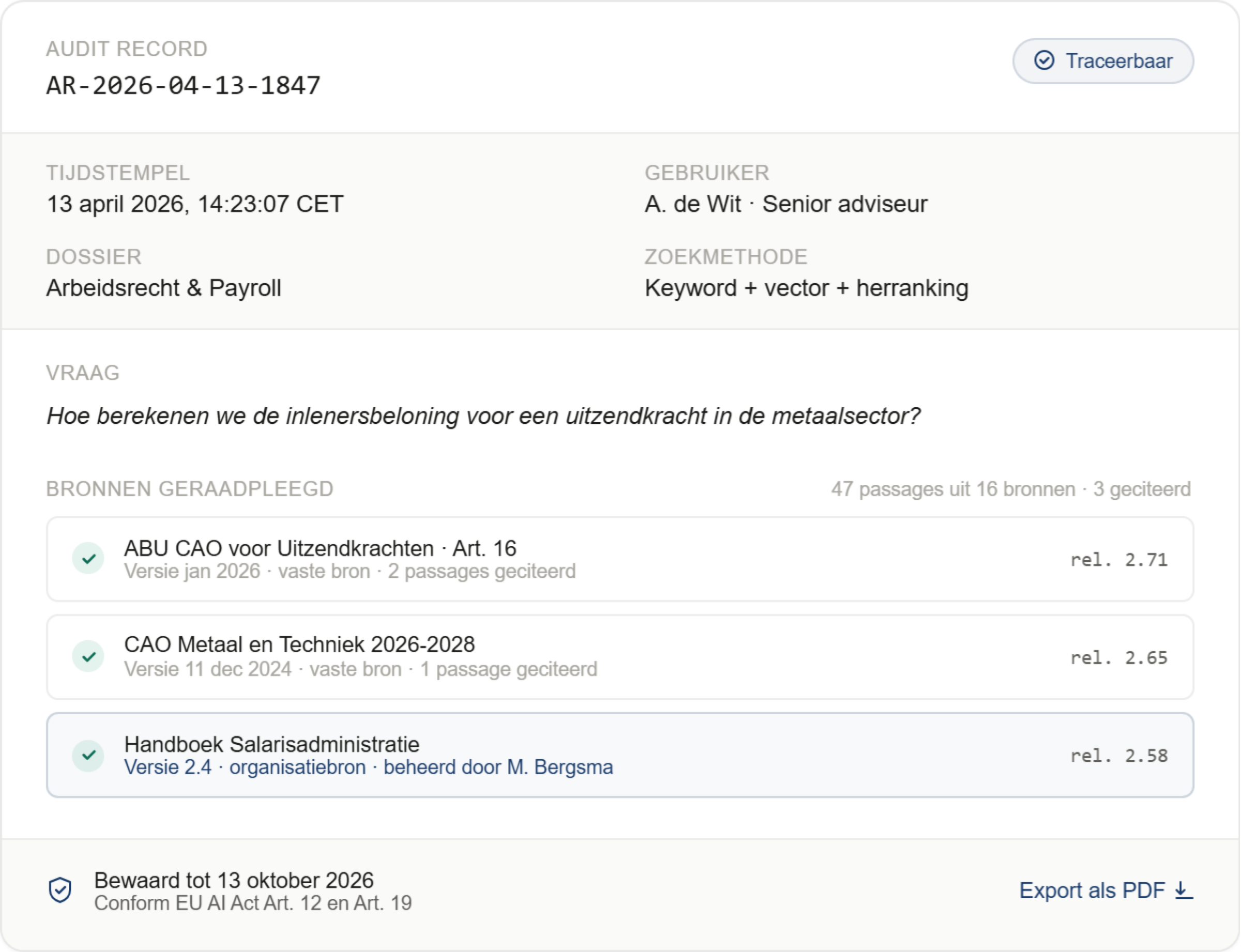 Slimme Dossiers Audit Trail